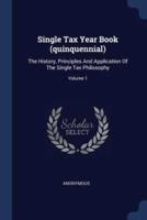 Single Tax Year Book (Quinquennial)