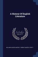 A History Of English Literature