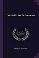 Lettres Écrites De Lausanne