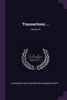 Transactions ...; Volume 16
