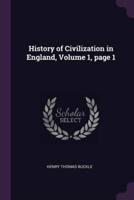 History of Civilization in England, Volume 1, Page 1