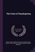 The Voice of Thanksgiving