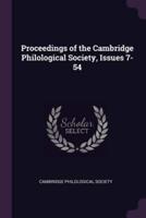 Proceedings of the Cambridge Philological Society, Issues 7-54