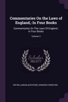 Commentaries On the Laws of England,