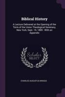 Biblical History