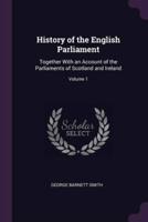 History of the English Parliament