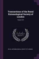 Transactions of the Royal Entomological Society of London; Volume 107