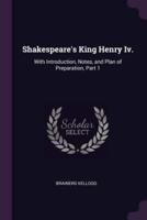 Shakespeare's King Henry Iv.