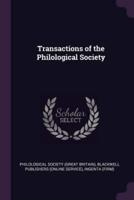 Transactions of the Philological Society