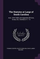 The Statutes at Large of South Carolina