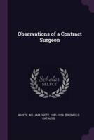 Observations of a Contract Surgeon