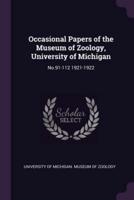 Occasional Papers of the Museum of Zoology, University of Michigan