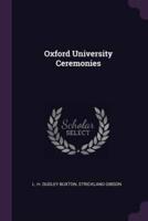 Oxford University Ceremonies