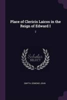 Place of Clericis Laicos in the Reign of Edward I