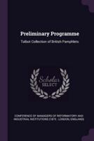 Preliminary Programme