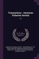 Transactions - American Fisheries Society