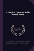 A Surgical Operating Table for the Horse