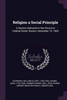 Religion a Social Principle
