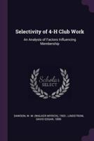 Selectivity of 4-H Club Work