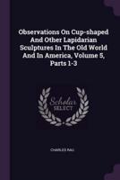 Observations On Cup-Shaped And Other Lapidarian Sculptures In The Old World And In America, Volume 5, Parts 1-3