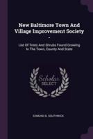New Baltimore Town And Village Improvement Society -