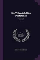 Die Völkertafel Des Pentateuch; Volume 1