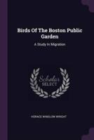 Birds Of The Boston Public Garden