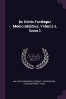 De Dictis Factisque Memorabilibus, Volume 2, Issue 1