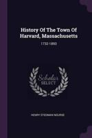History Of The Town Of Harvard, Massachusetts