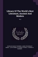 Library of the World's Best Literature, Ancient and Modern