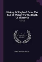 History Of England From The Fall Of Wolsey To The Death Of Elizabeth; Volume 8