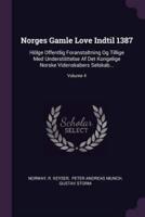 Norges Gamle Love Indtil 1387