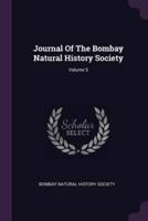 Journal Of The Bombay Natural History Society; Volume 5
