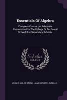 Essentials Of Algebra