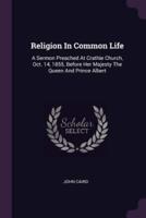 Religion In Common Life