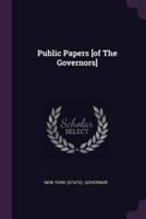 Public Papers [Of The Governors]