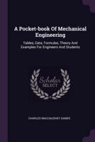 A Pocket-Book Of Mechanical Engineering