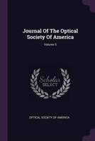 Journal Of The Optical Society Of America; Volume 5