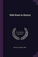 Wall Street In History