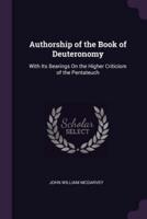 Authorship of the Book of Deuteronomy