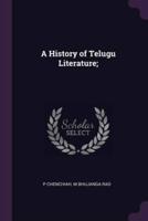 A History of Telugu Literature;