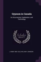 Gypsum in Canada
