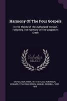 Harmony Of The Four Gospels