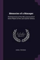 Memories of a Manager