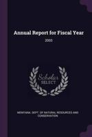 Annual Report for Fiscal Year