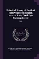 Botanical Survey of the Goat Flat Proposed Research Natural Area, Deerlodge National Forest