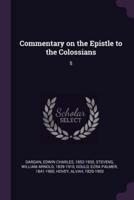 Commentary on the Epistle to the Colossians