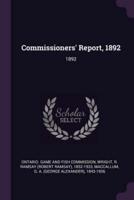 Commissioners' Report, 1892