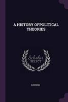 A History Ofpolitical Theories