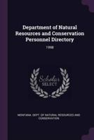 Department of Natural Resources and Conservation Personnel Directory